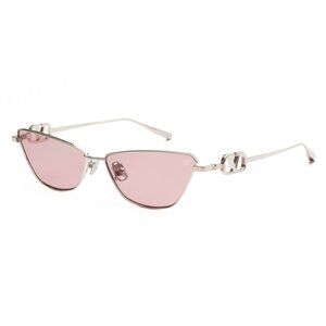 NEW VALENTINO SUNGLASSES SILVER/PINK WOMEN CAT EYE EYEWEAR VALENTINO VLS-135C
